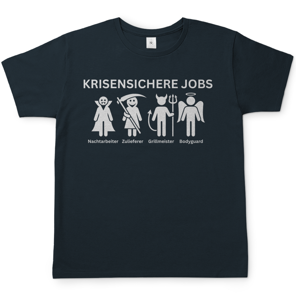 Krisensichere Jobs - Herren T-Shirt Dark Grey Solid