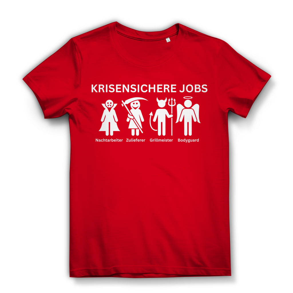 Krisensichere Jobs - Damen Premium Bio T-Shirt Red