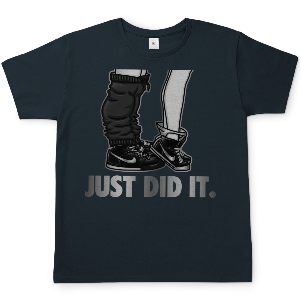 JUST DID IT - Herren T-Shirt Dark Grey Solid