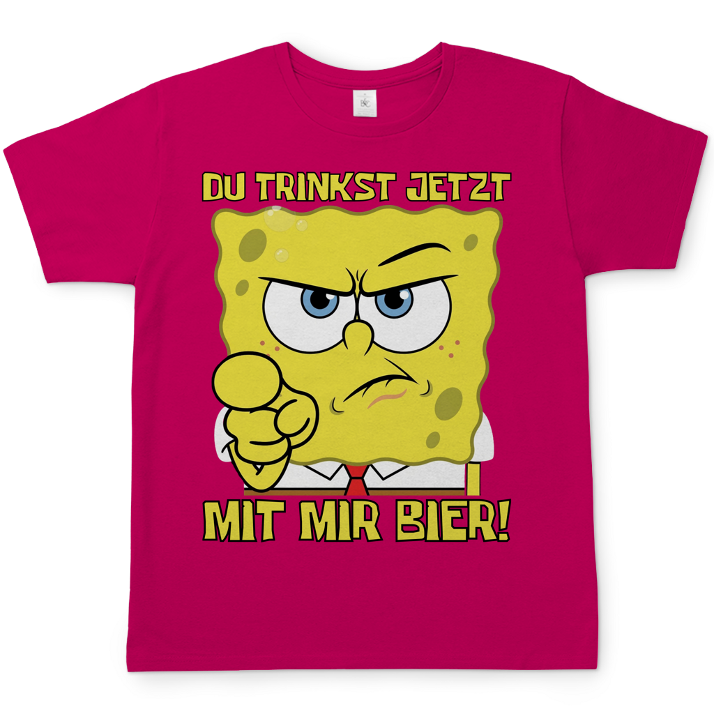 Du trinkst jetzt mit mir Bier - Herren T-Shirt Sorbet