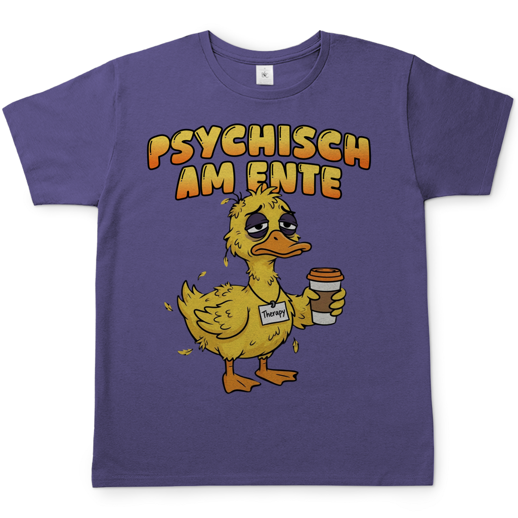 Psychisch am Ente - Herren T-Shirt Millennial Lilac