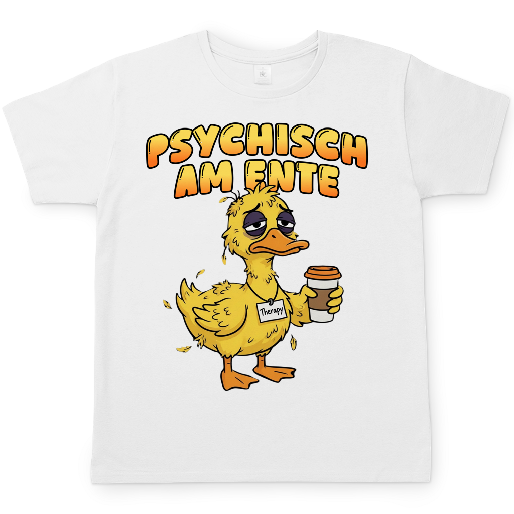 Psychisch am Ente - Herren T-Shirt White