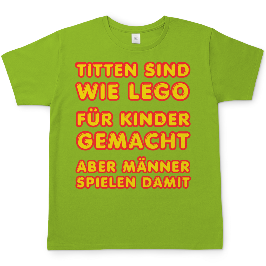 Titten sind wie Lego - Herren T-Shirt Orchid Green