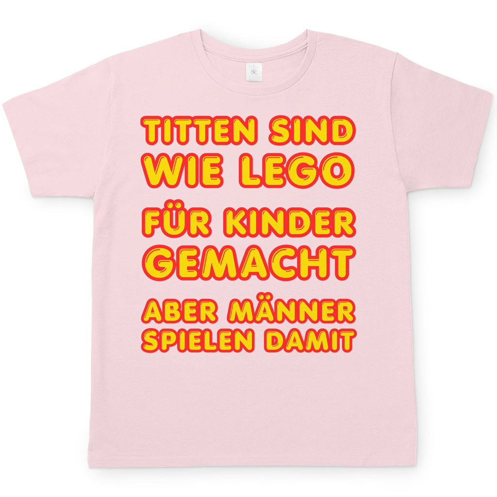 Titten sind wie Lego - Herren T-Shirt Orchid Pink