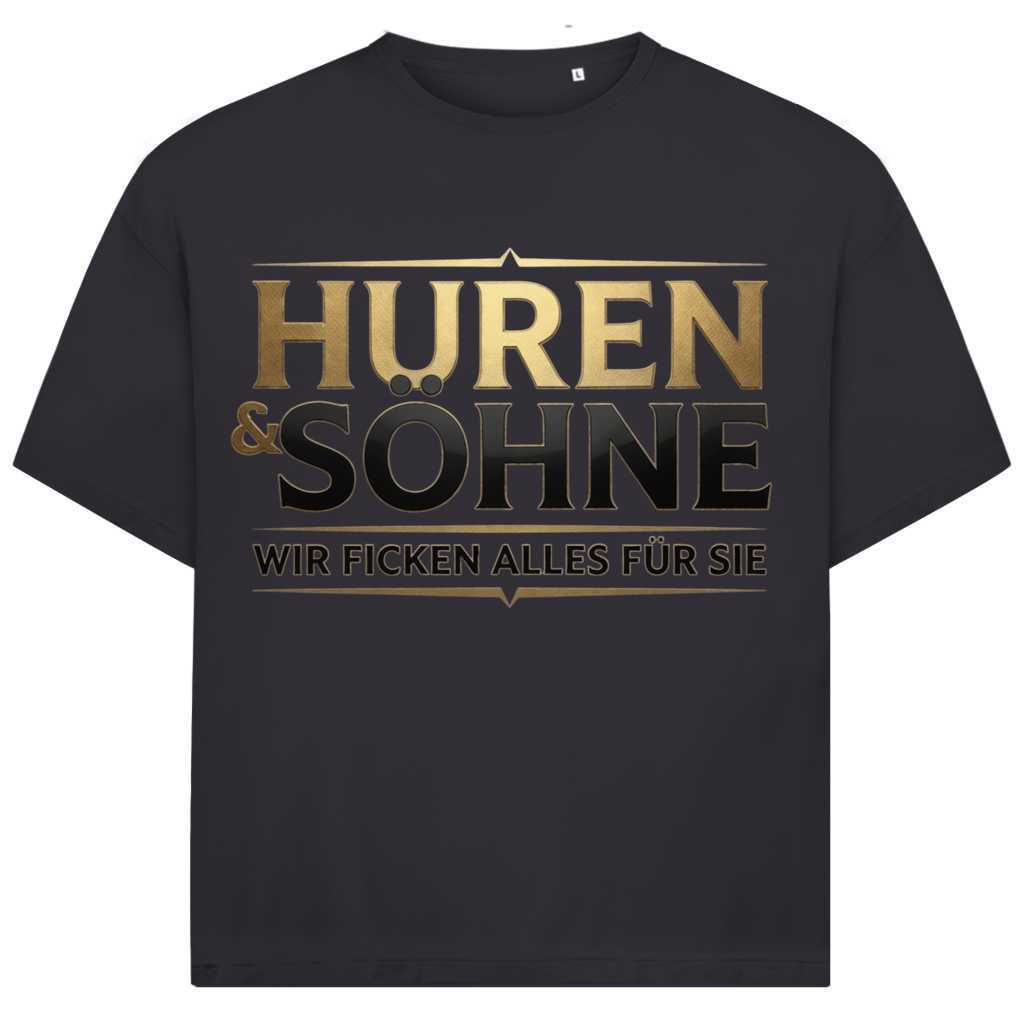 Huren & Söhne wir ficken alles für Sie - Jack and Jones Oversize T-Shirt Asphalt
