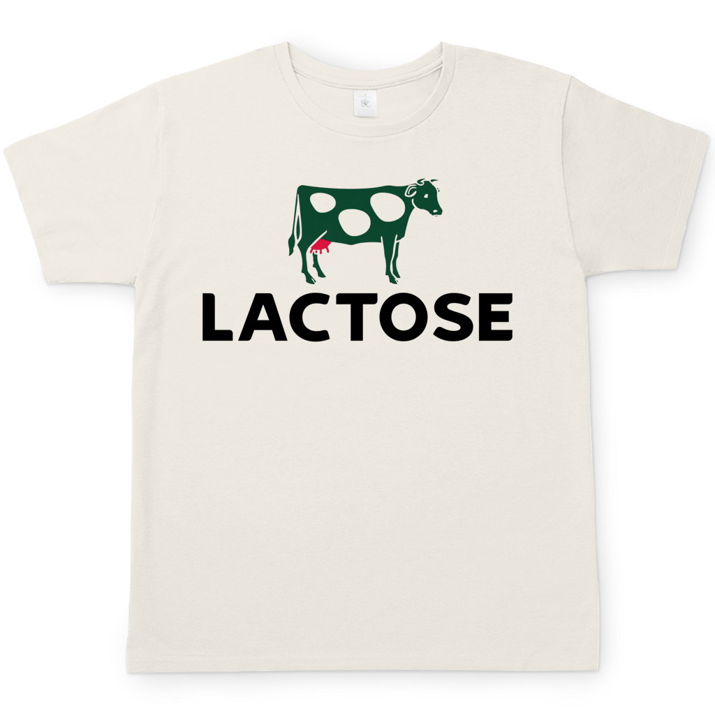 LACTOSE - Herren T-Shirt Natural