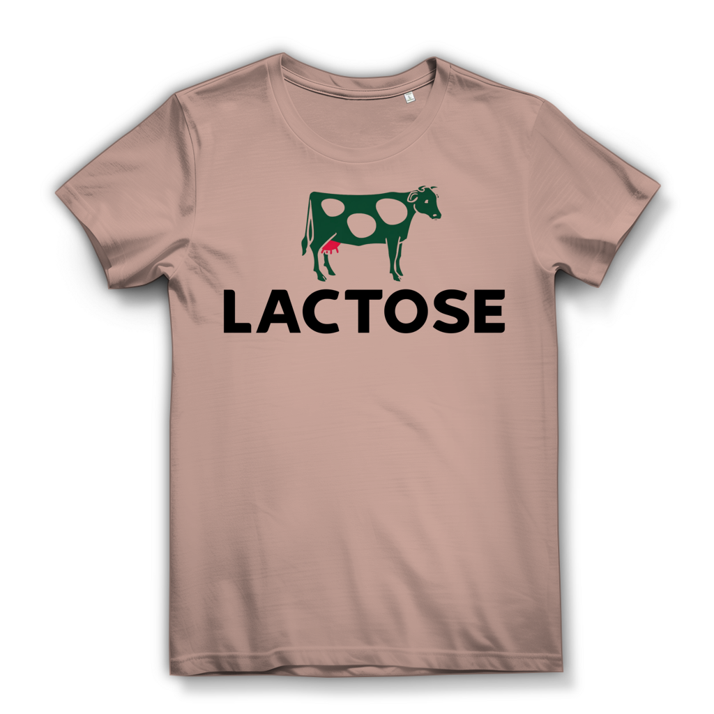 LACTOSE - Damen Premium Bio T-Shirt Millennial Pink