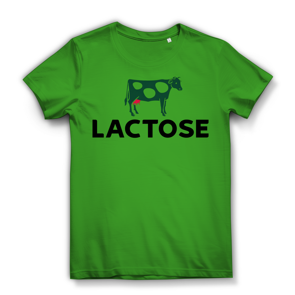 LACTOSE - Damen Premium Bio T-Shirt Real Green