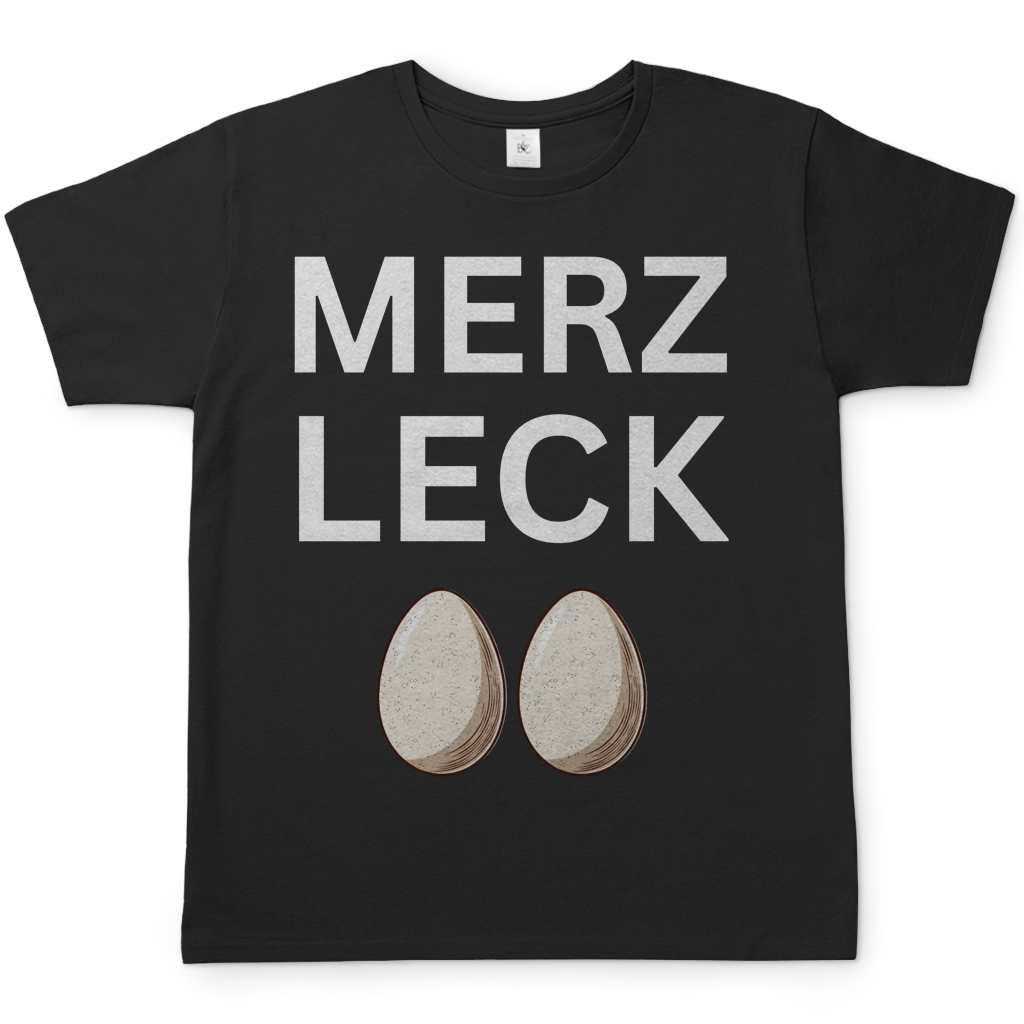 Merz leck Eier - Herren T-Shirt Black