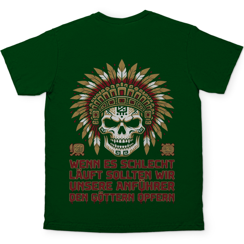 Wenn es schlecht läuft sollten wir unsere Anführer opfern - Herren T-Shirt Bottle Green