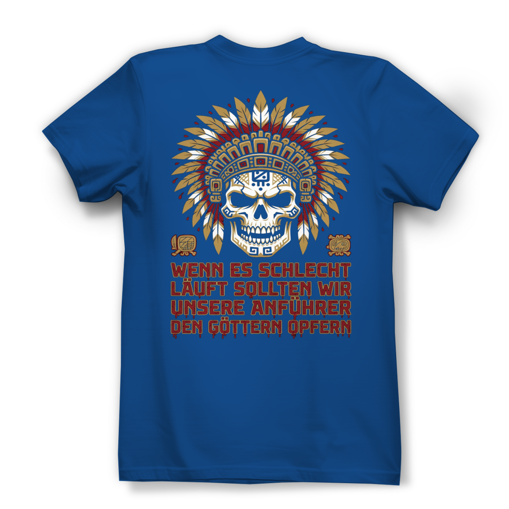 Wenn es schlecht läuft sollten wir unsere Anführer opfern - Damen Premium Bio T-Shirt Royal Blue