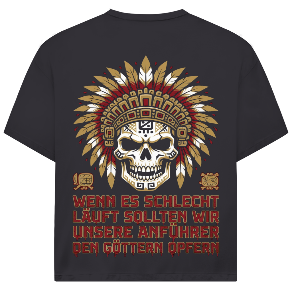 Wenn es schlecht läuft sollten wir unsere Anführer opfern - Jack and Jones Oversize T-Shirt Asphalt