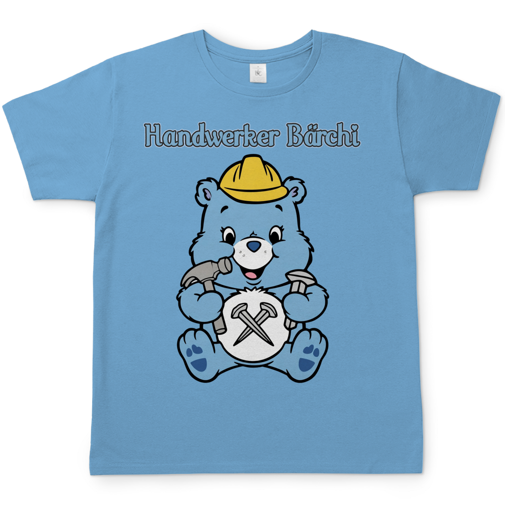 Handwerker Bärchi - Glücksbärchi - Herren T-Shirt Sky Blue