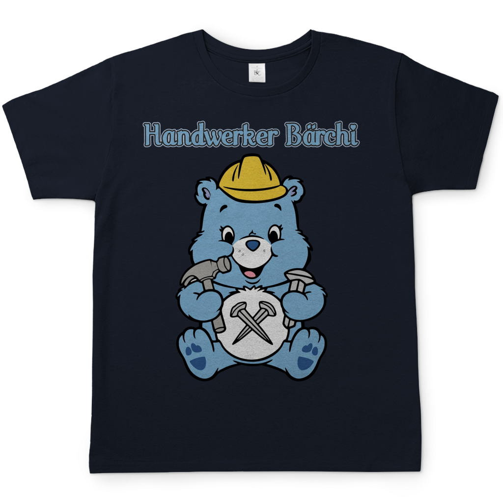 Handwerker Bärchi - Glücksbärchi - Herren T-Shirt Navy