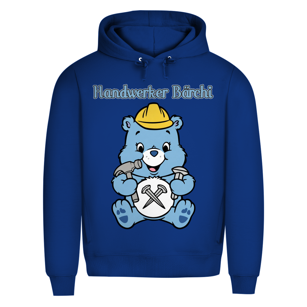 Handwerker Bärchi - Glücksbärchi - Herren Premium Bio Hoodie Royal