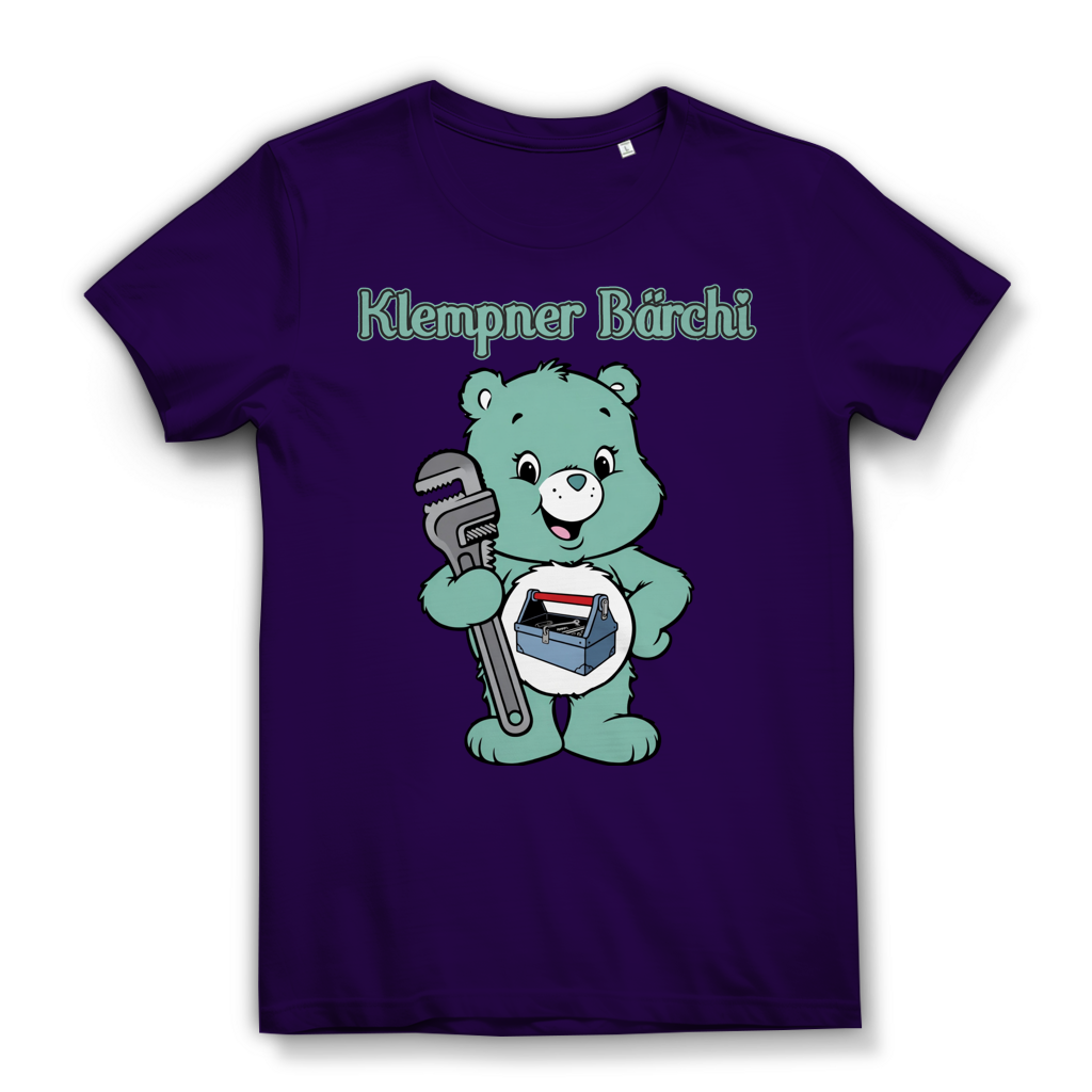 Klempner Bärchi - Glücksbärchi - Damen Premium Bio T-Shirt Urban Purple
