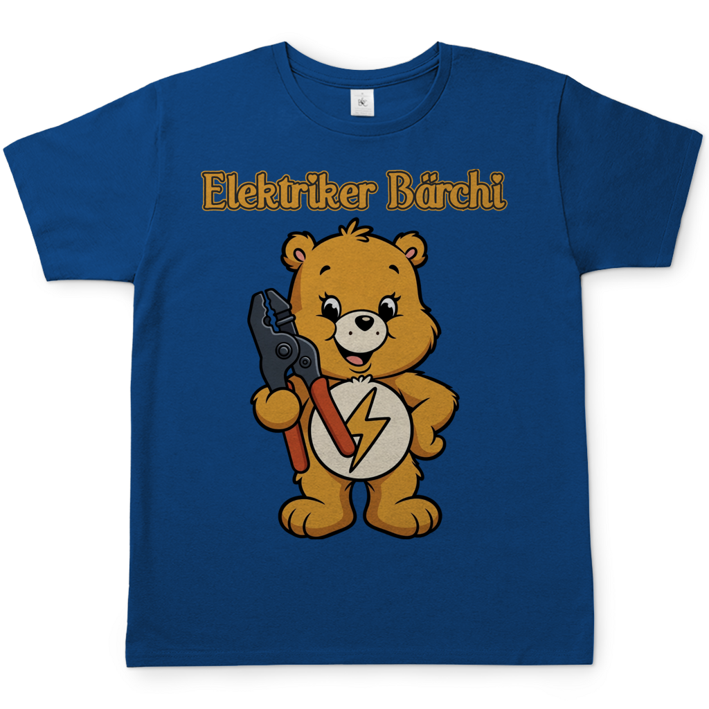 Elektriker Bärchi - Glücksbärchi - Herren T-Shirt Royal Blue