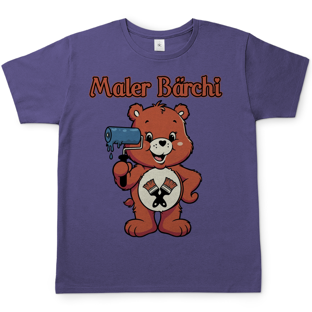 Maler Bärchi - Glücksbärchi - Herren T-Shirt Millennial Lilac