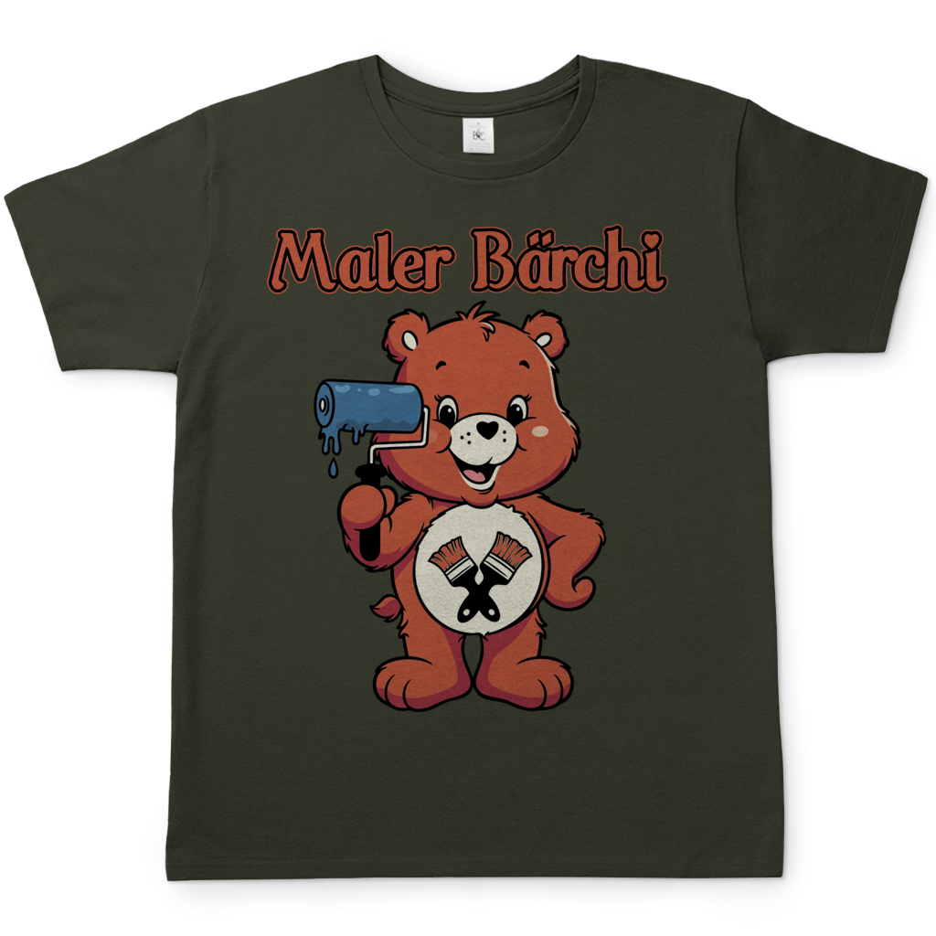 Maler Bärchi - Glücksbärchi - Herren T-Shirt Urban Khaki