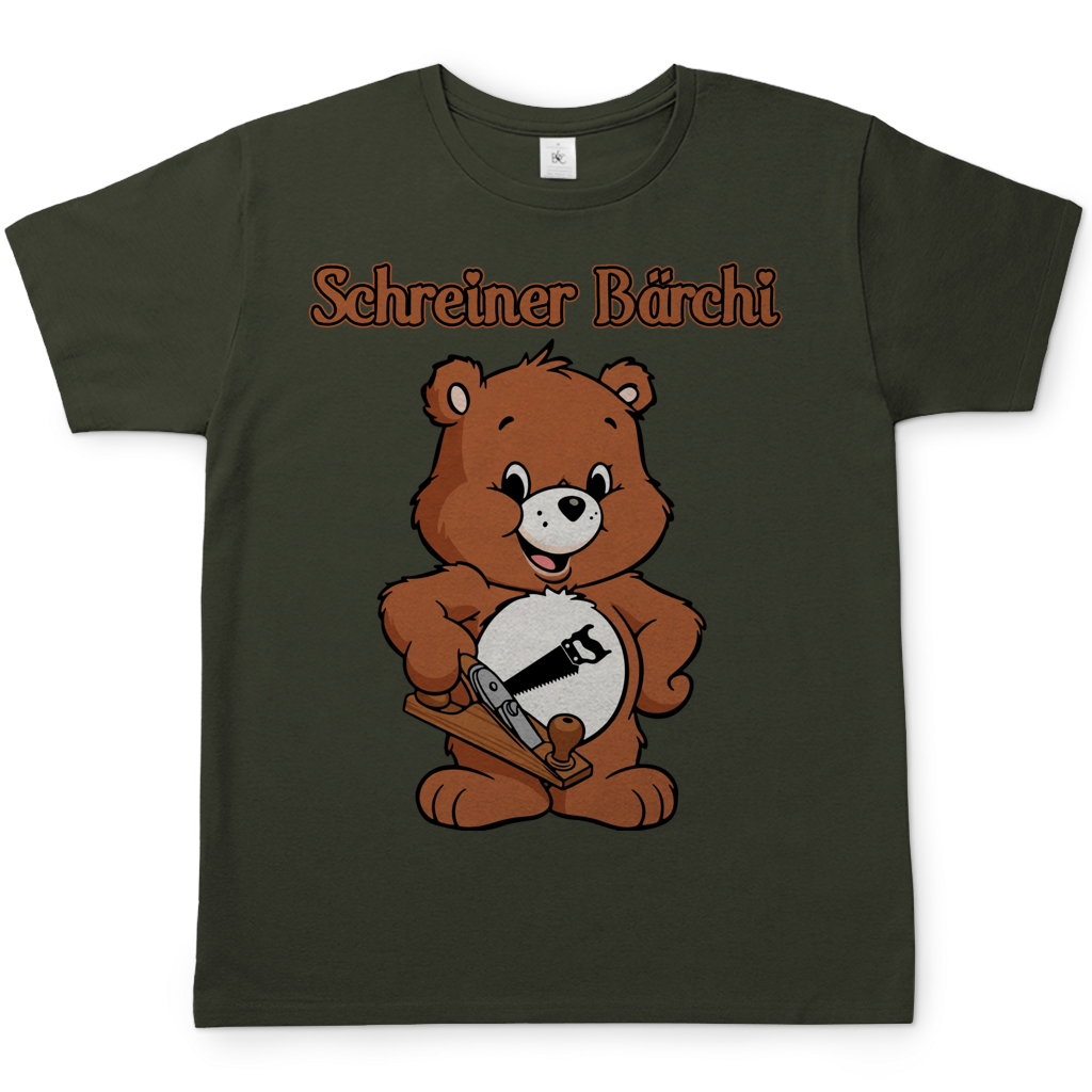 Schreiner Bächi - Glücksbärchi - Herren T-Shirt Urban Khaki