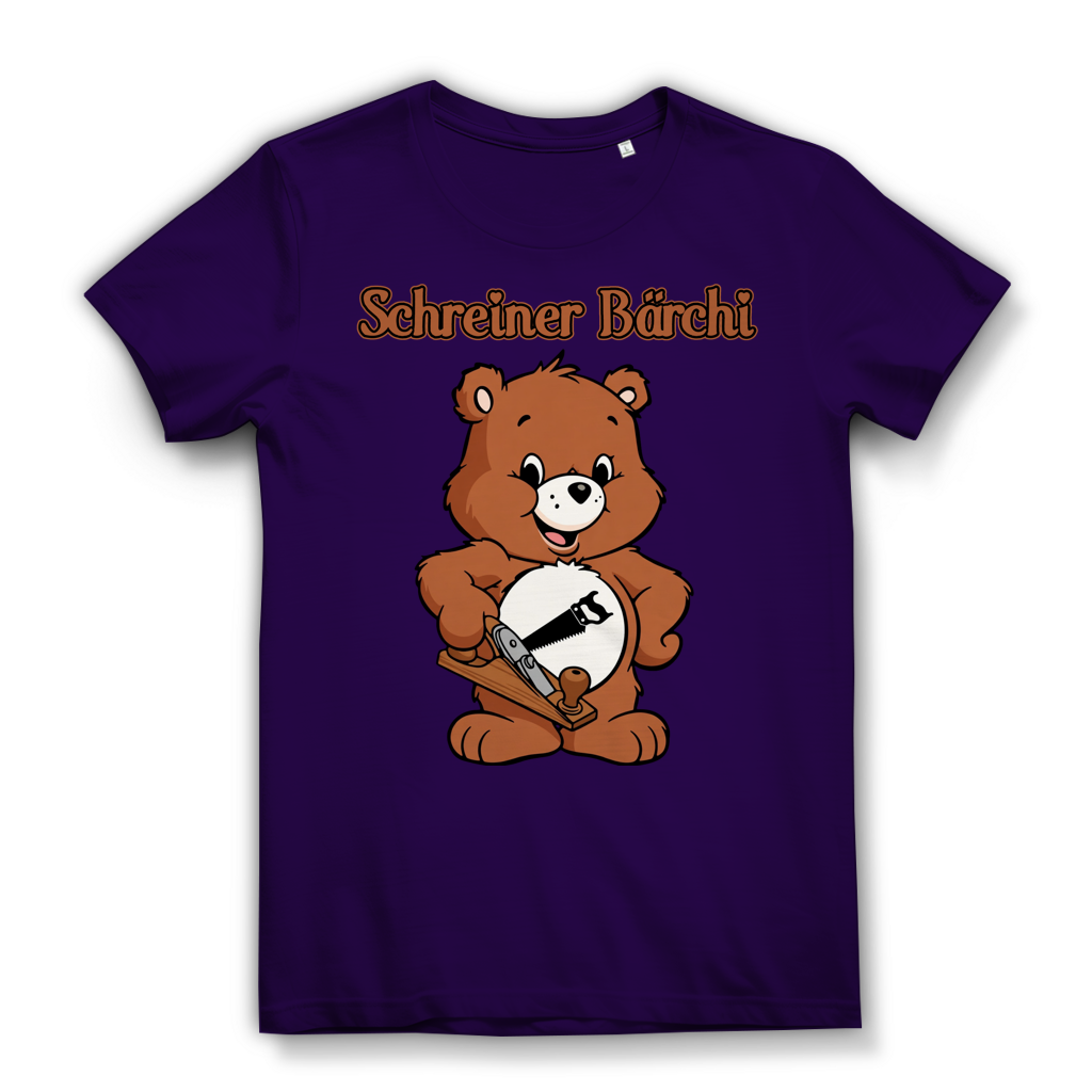 Schreiner Bächi - Glücksbärchi - Damen Premium Bio T-Shirt Urban Purple