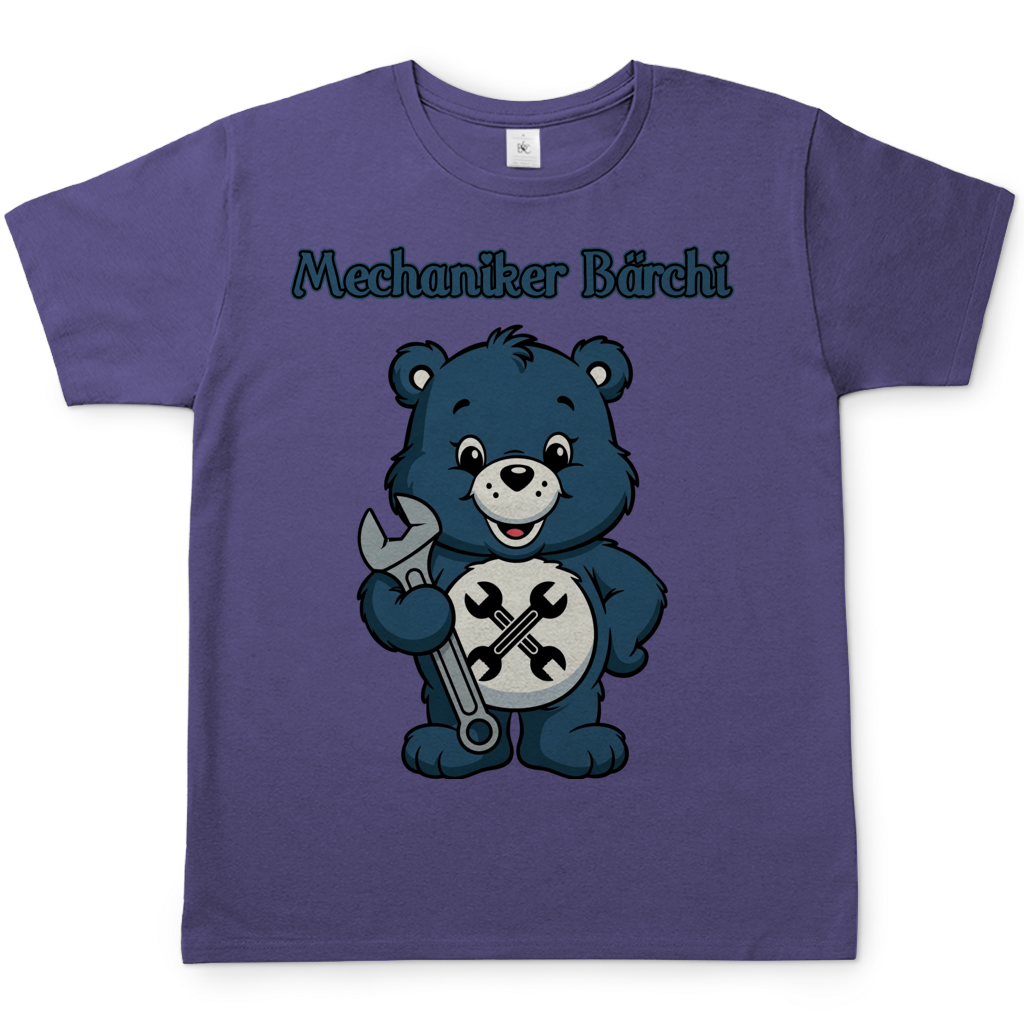 Mechaniker Bärchi - Glücksbärchi - Herren T-Shirt Millennial Lilac