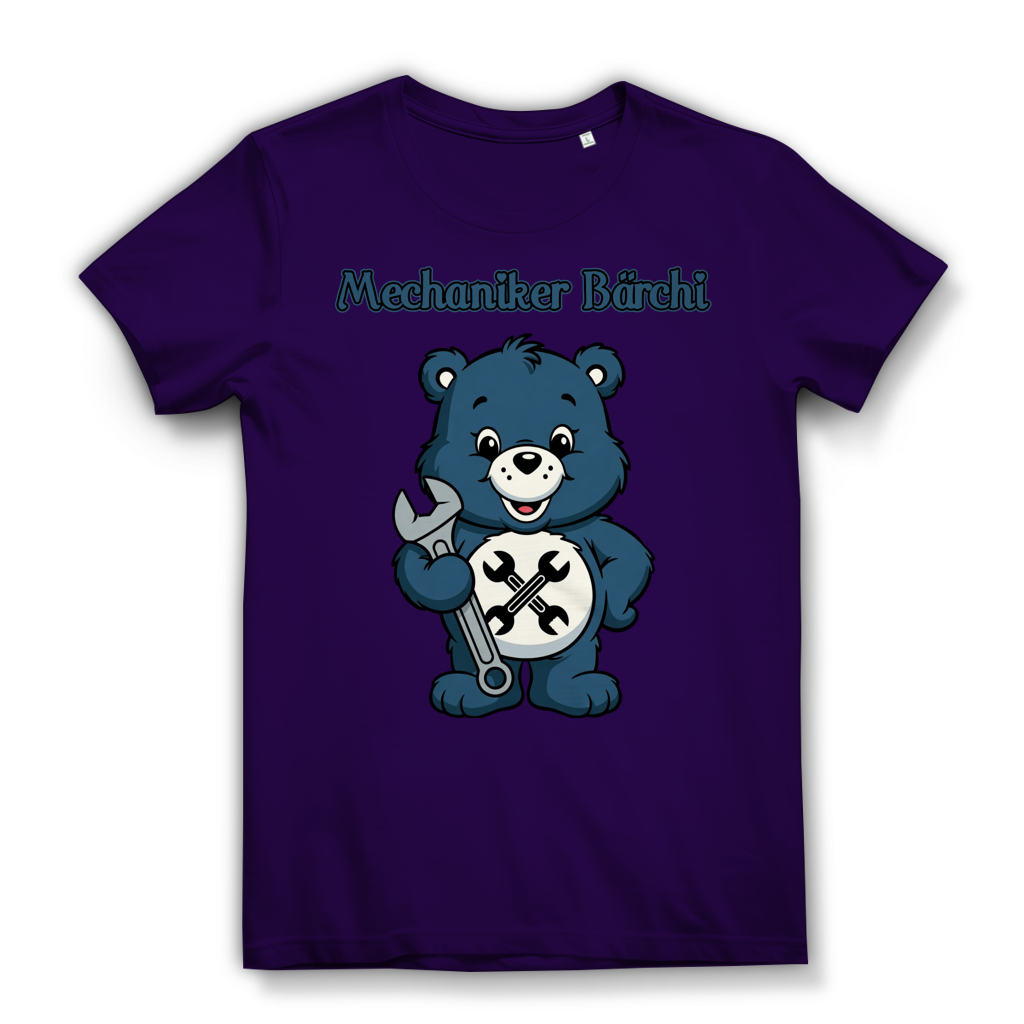 Mechaniker Bärchi - Glücksbärchi - Damen Premium Bio T-Shirt Urban Purple