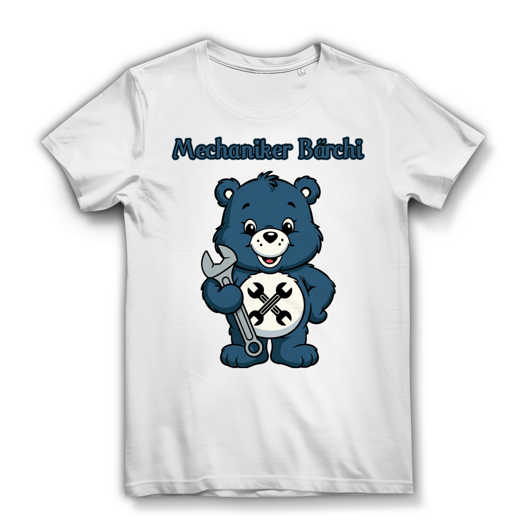 Mechaniker Bärchi - Glücksbärchi - Damen Premium Bio T-Shirt White