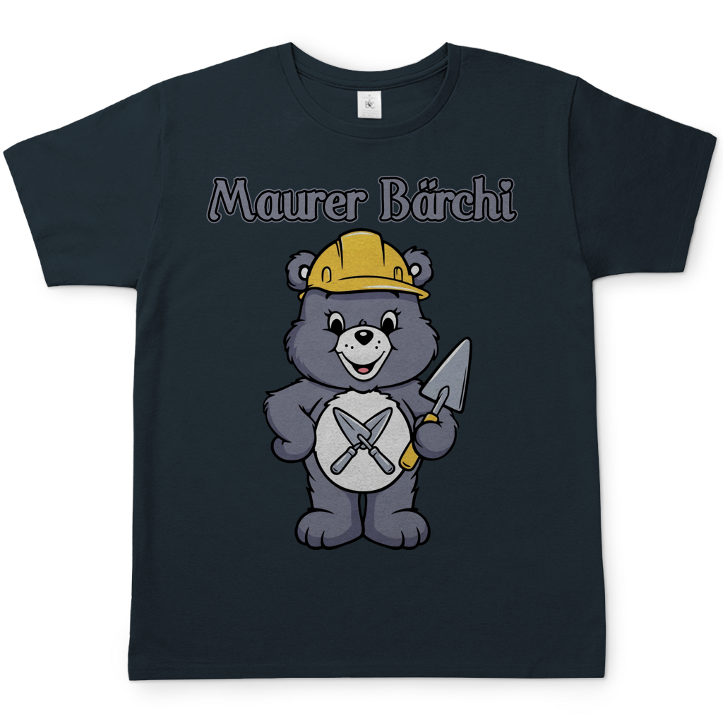 Maurer Bärchi Glücksbärchi - Herren T-Shirt Dark Grey Solid