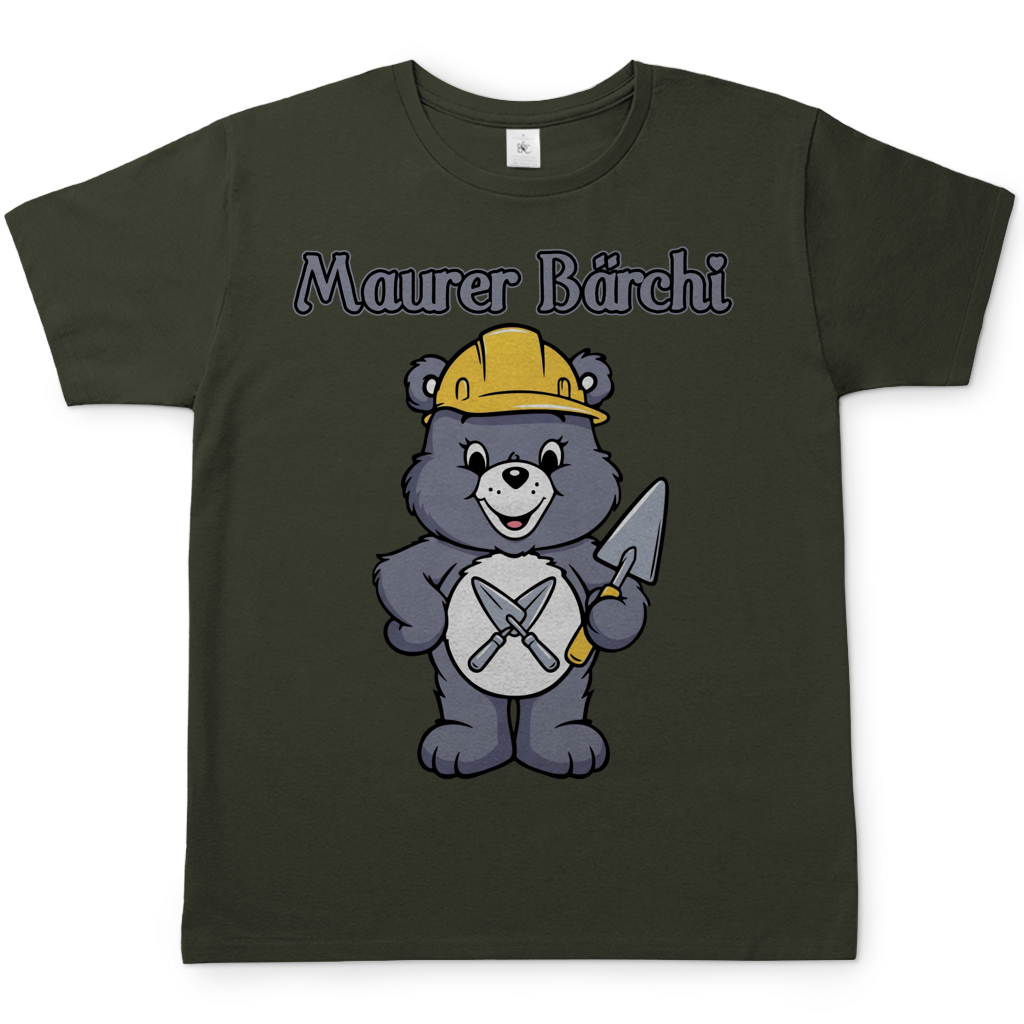 Maurer Bärchi Glücksbärchi - Herren T-Shirt Urban Khaki
