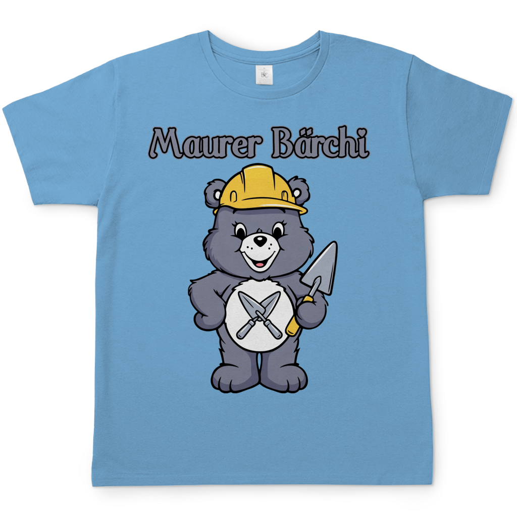 Maurer Bärchi Glücksbärchi - Herren T-Shirt Sky Blue