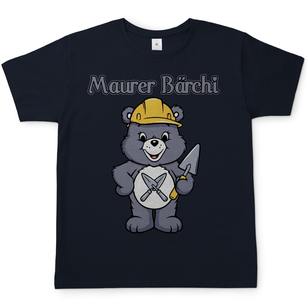 Maurer Bärchi Glücksbärchi - Herren T-Shirt Navy