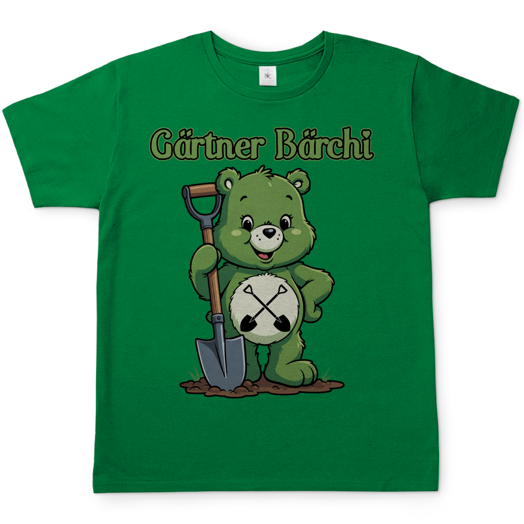 Gärtner Bärchi - Glücksbärchi - Herren T-Shirt Kelly Green