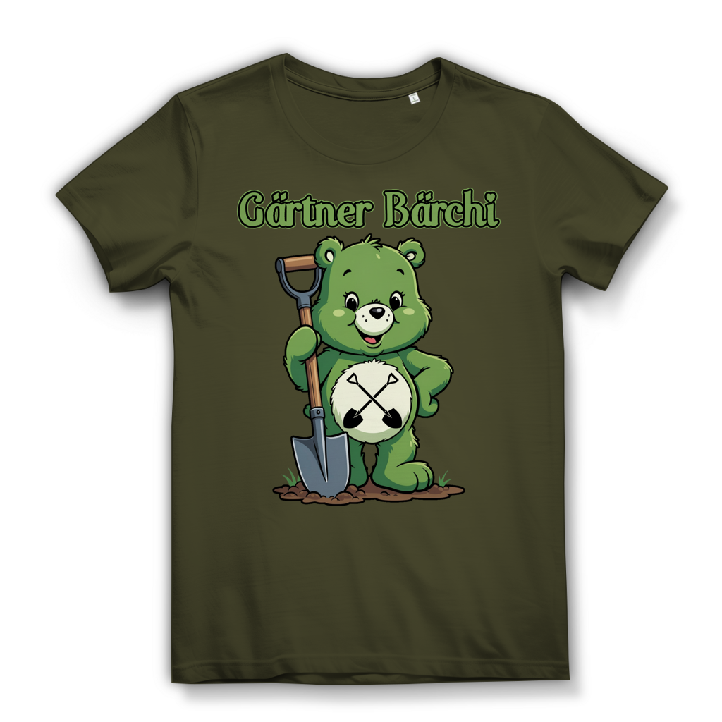 Gärtner Bärchi - Glücksbärchi - Damen Premium Bio T-Shirt Khaki