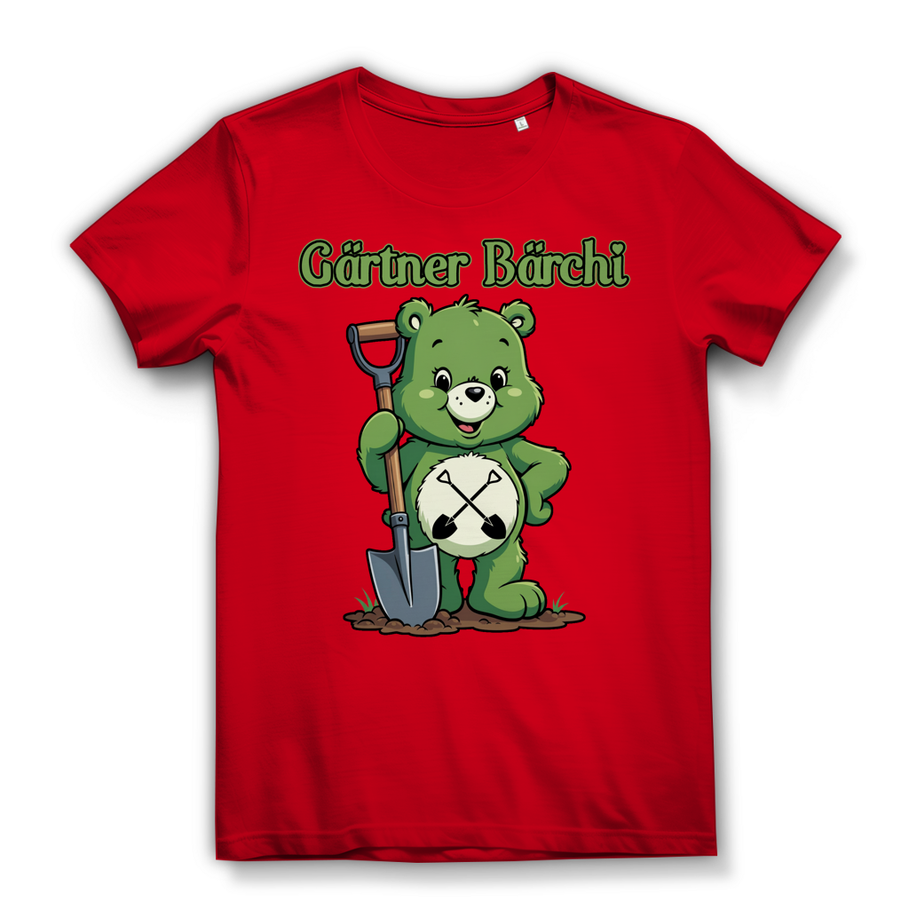 Gärtner Bärchi - Glücksbärchi - Damen Premium Bio T-Shirt Red