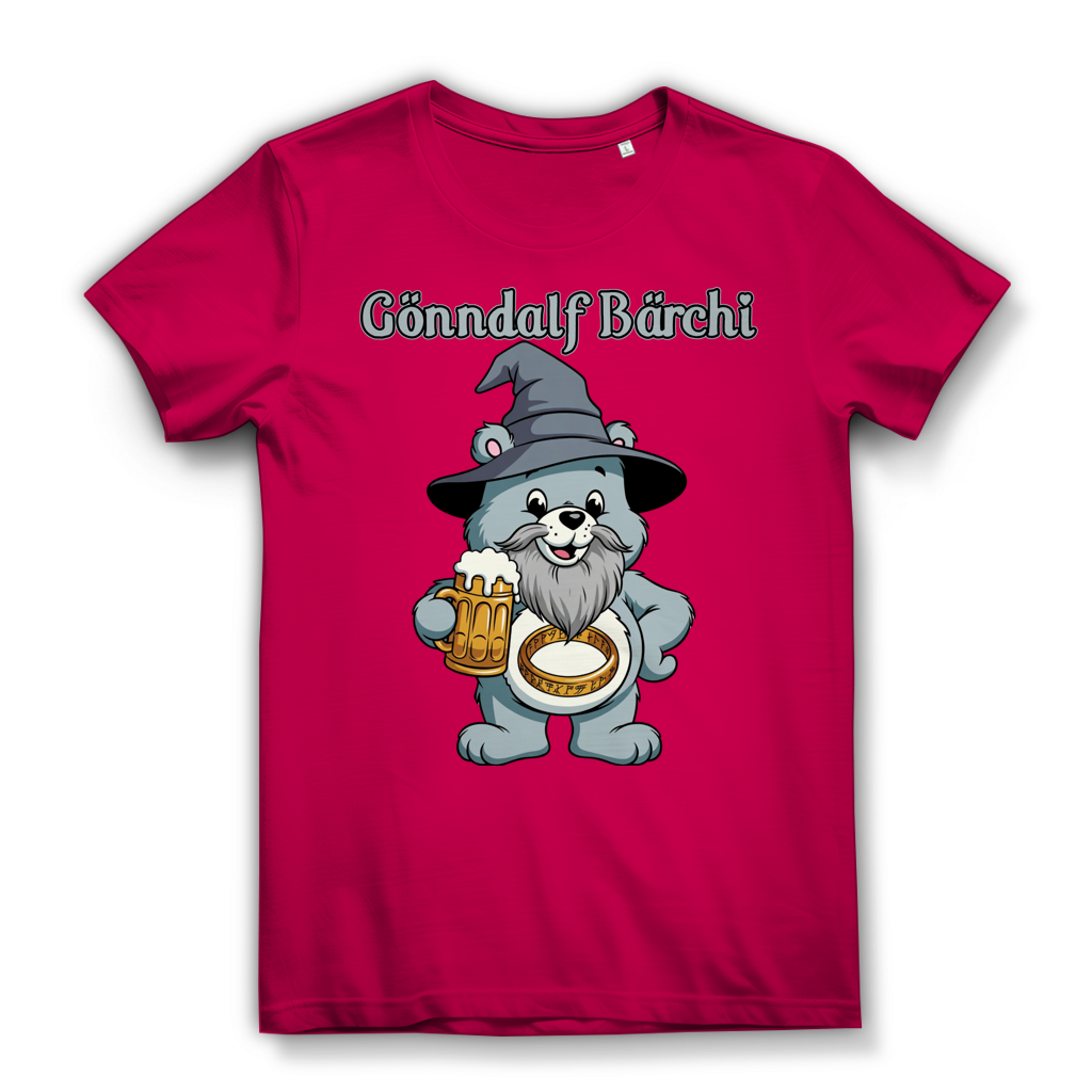 Gönndalf Bärchi - Glücksbärchi - Damen Premium Bio T-Shirt Fuchsia