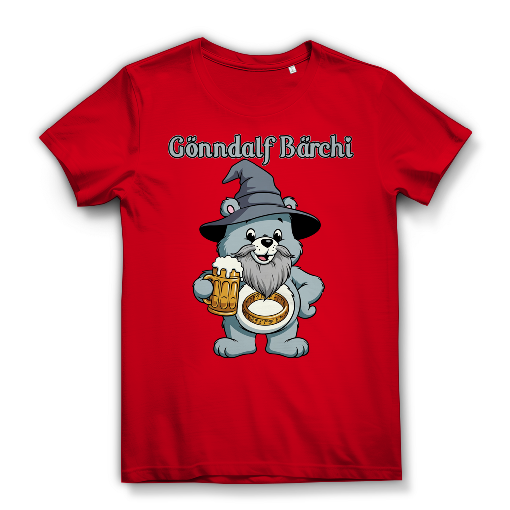 Gönndalf Bärchi - Glücksbärchi - Damen Premium Bio T-Shirt Red