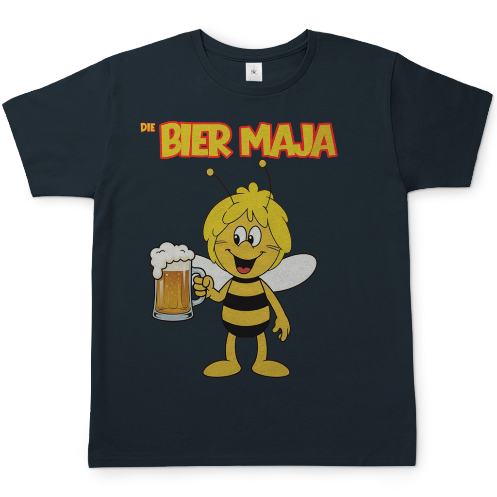 Die Bier Biene Maja - Herren T-Shirt Dark Grey Solid