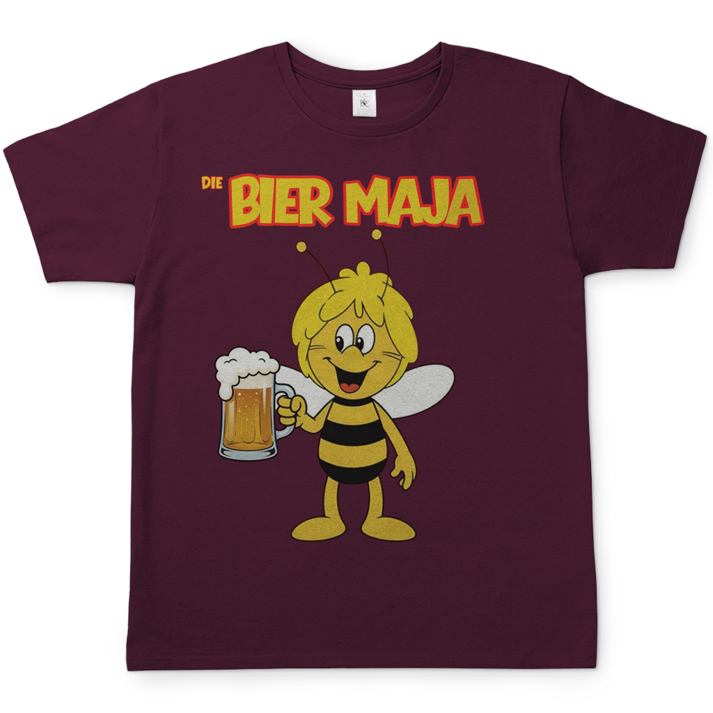 Die Bier Biene Maja - Herren T-Shirt Burgundy