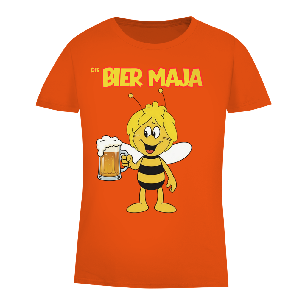 Die Bier Biene Maja - Damen Premium Bio T-Shirt Orange