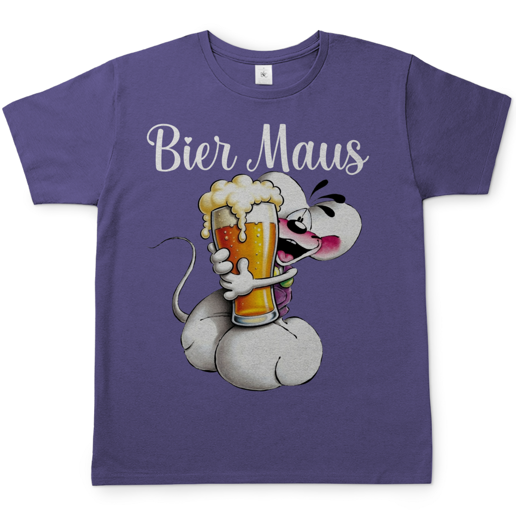 Bier Diddl Maus - Herren T-Shirt Millennial Lilac