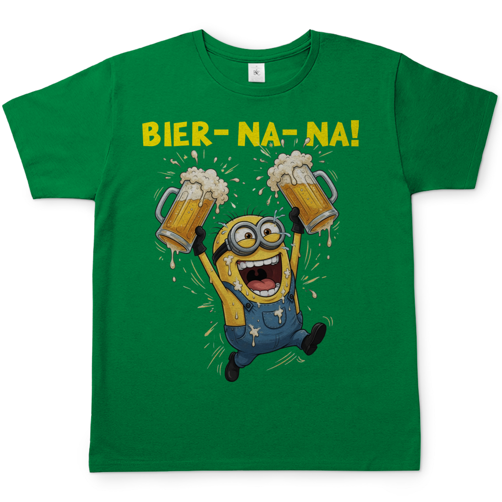 BIER-NA-NA! - Herren T-Shirt Kelly Green
