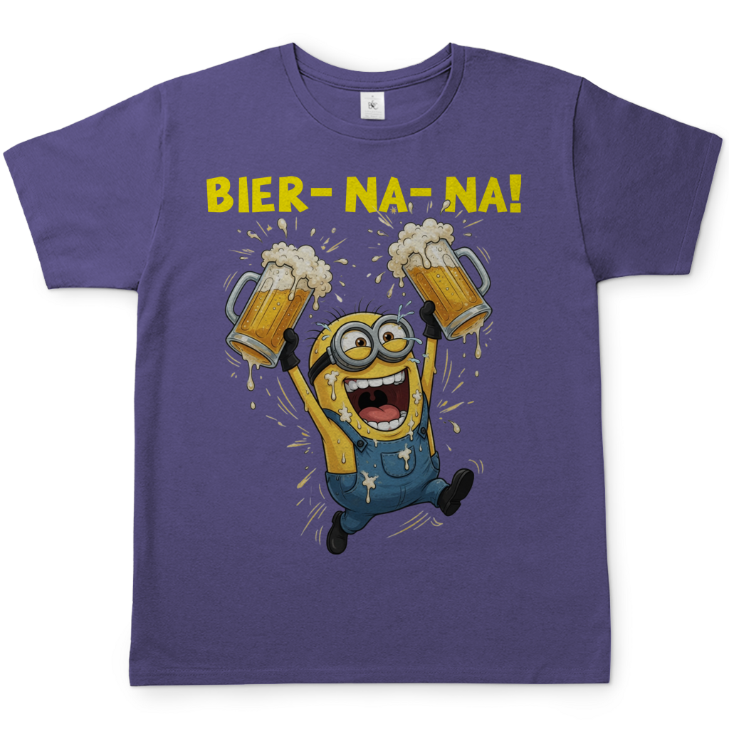 BIER-NA-NA! - Herren T-Shirt Millennial Lilac