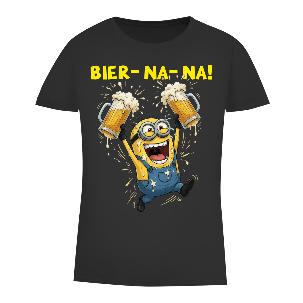 BIER-NA-NA! - Damen Premium Bio T-Shirt Black