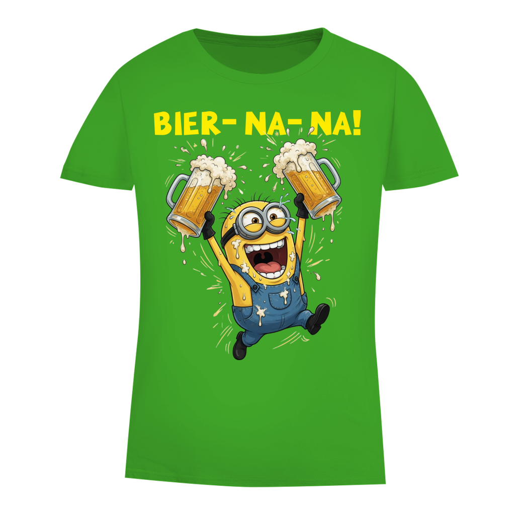 BIER-NA-NA! - Damen Premium Bio T-Shirt Real Green
