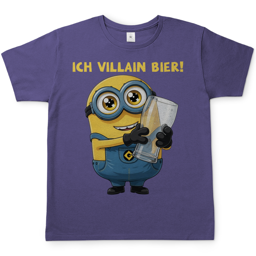 Ich VILLAIN Bier! - Herren T-Shirt Millennial Lilac