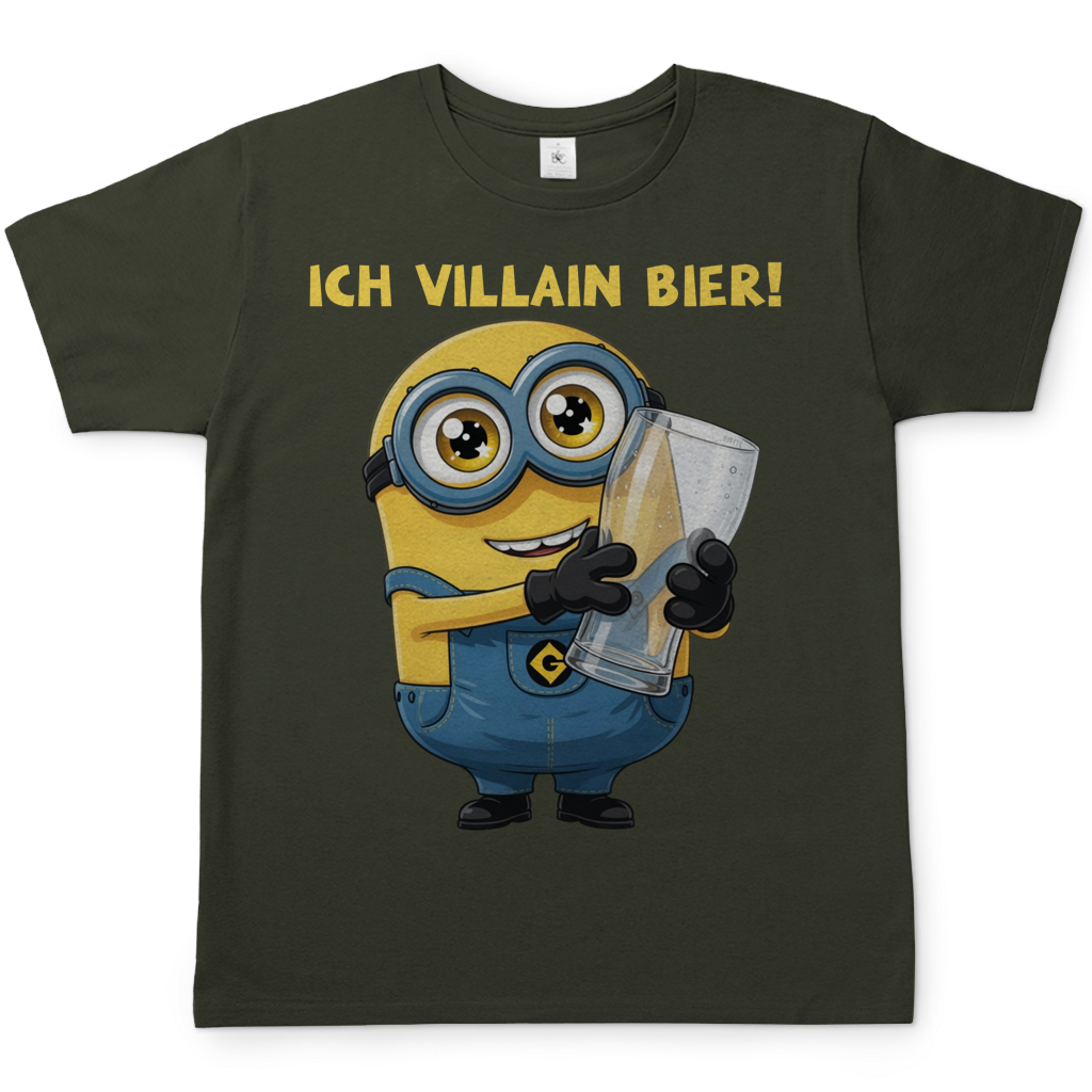 Ich VILLAIN Bier! - Herren T-Shirt Urban Khaki