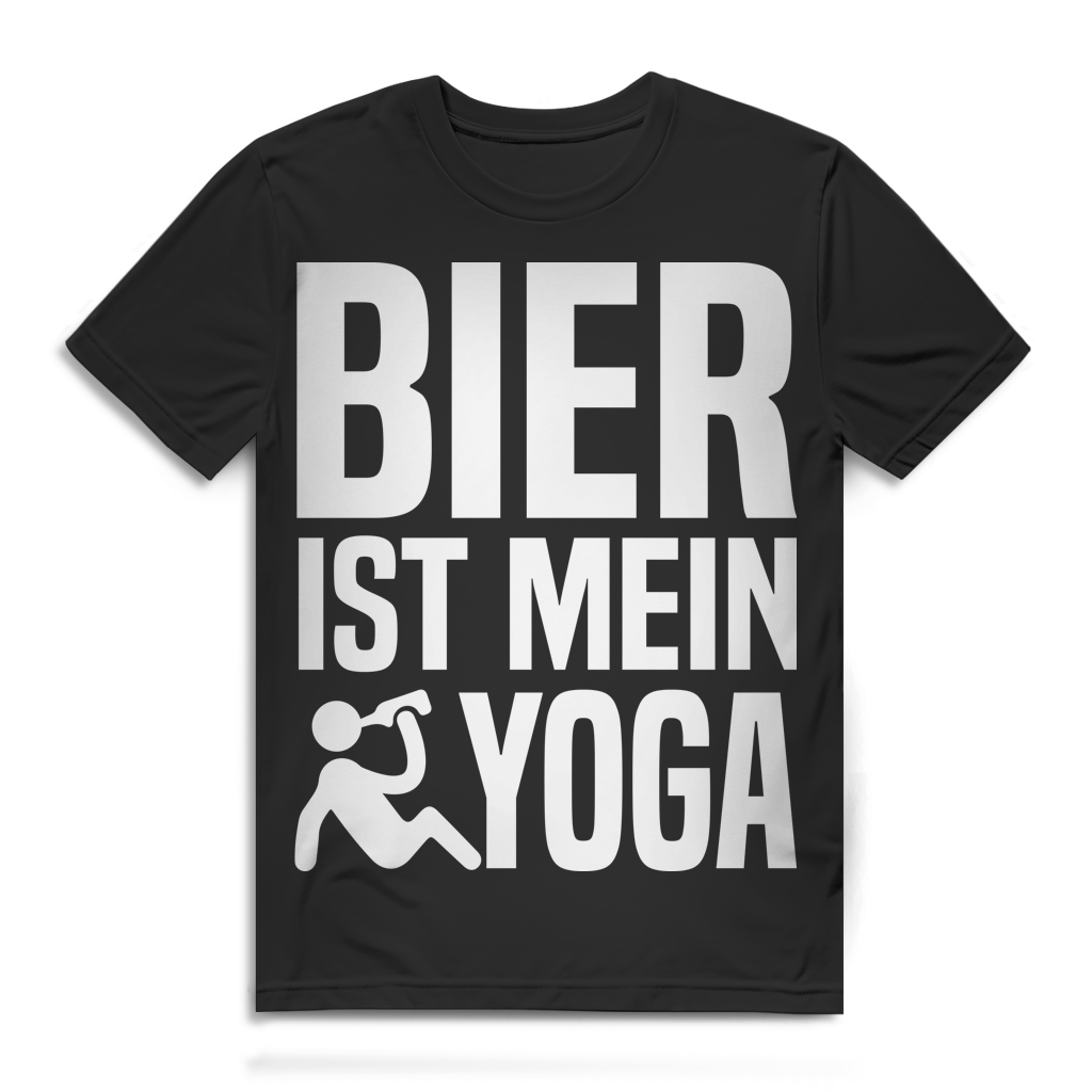 Bier ist mein Yoga Herren T-Shirt