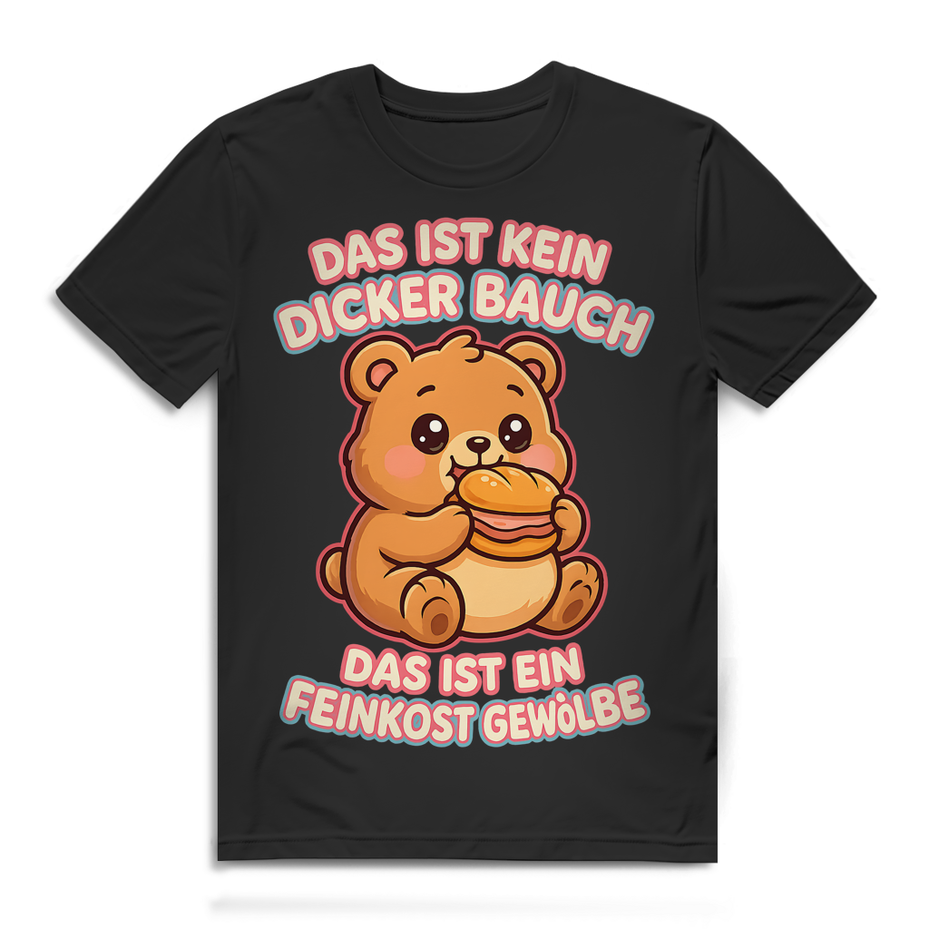 Das ist kein dicker Bauch das ist ein Feinkost Gewölbe Herren T-Shirt Bär