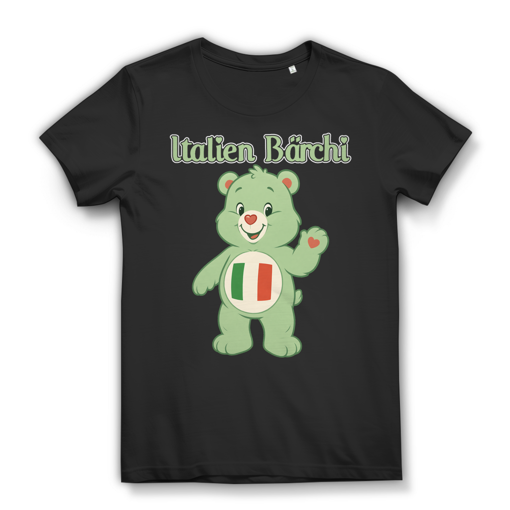 Italien Bärchi Flagge Kawaii Nationalstolz Italienerin Damen T-Shirt